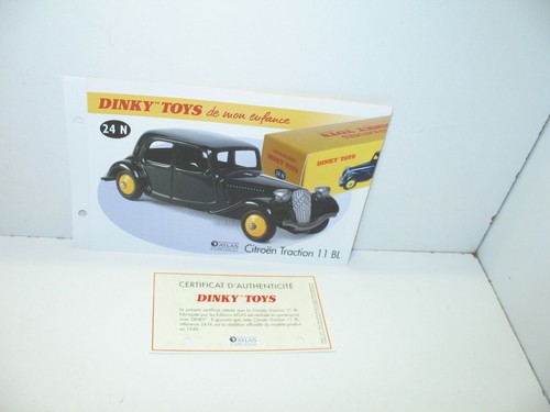 Fiche certif dinky toys - +, certif.