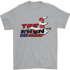 Taekwondo Fighter Mélange Arts Martiaux Mma T-Shirt 100% Coton/