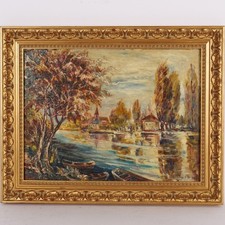 Célèbre artiste russe , Nikolai Nikanorovich Dubovskoy  (1859-1918) .