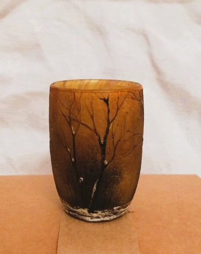 Vase miniature hivernal - , daum