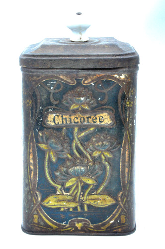 Ancienne boite chicoree décor - boite,