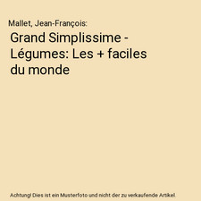 Grand Simplissime - Légumes