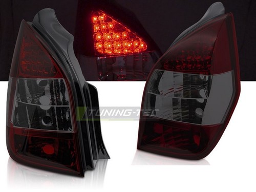 Feux arrière led rouge fumé - arrière, rouge/fumé