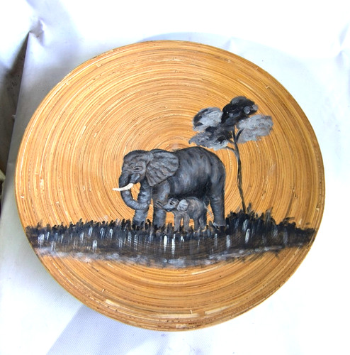 Grand plat bambou roulé - grand,