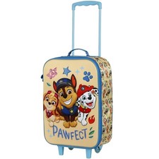 Paw Patrol Valise Cabine 52Cm Trolley Souple 3D Enfants Bagages À Main 2 Roues