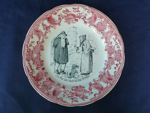 Ancienne assiette porcelaine - assiette,