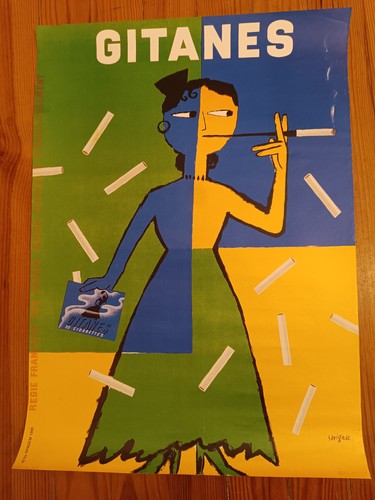 Affiche ancienne gitanes - ancienne,