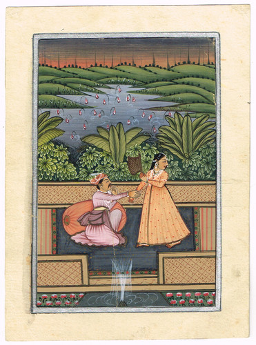Indien love scène peinture - scène,