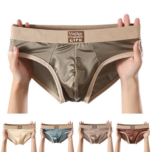 Slip homme satin soie - , glacée