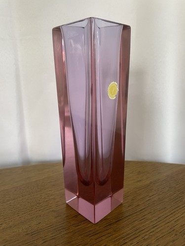 Vase bloc verre - vase, soufflé