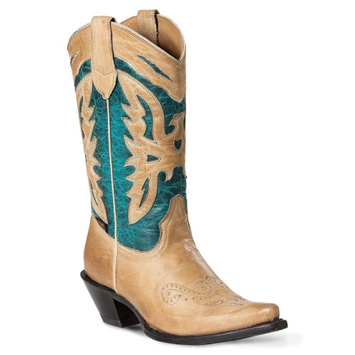 Bottes cuir western boots - cuir,