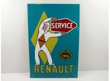 PLAQUE PUBLICITAIRE RÉÉDITION RENAULT SERVICE