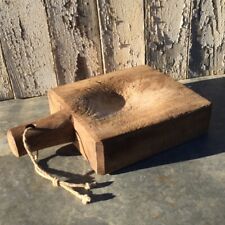 The THICKEST UNIQUE Old FRENCH Primitive Country Chunky CUTTING BOARD HOLLOWED