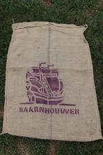 Superbe Sac en Toile de Jute café DAARNHOUWER 