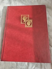 ALBUM DE TIMBRES BORDEAUX VIDE 32 PAGES NOIRES  9 Bandes 