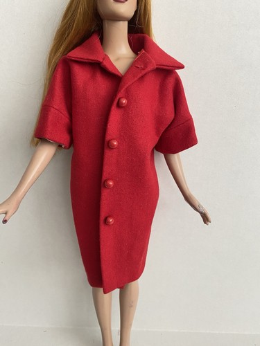 Red overcoat with half sleeves - overcoat,