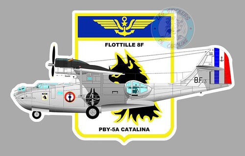 Autocollant avion pby - avion, pby-5