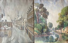Tableau Aquarelle biface Dijon