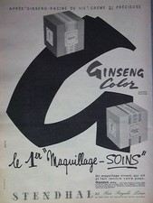 PUBLICITÉ 1962 CRÈME GINSENG