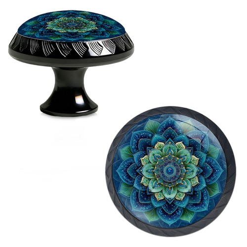 Pack chicken blue mandala - 4,