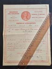 Document Allocations aux ascendants de militaires,  armée de terre et coloniale