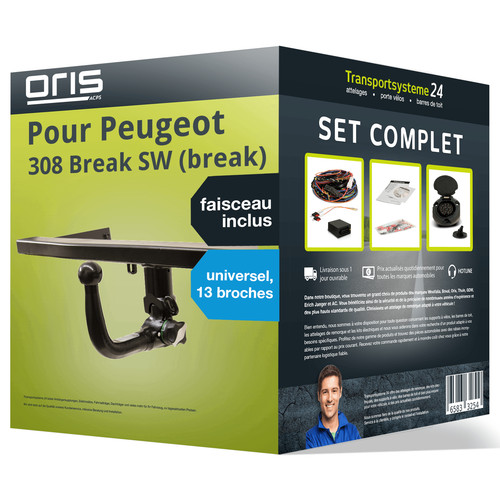 Attelage pour peugeot 308 - attelage,