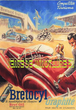 Automobilia -Huile  BRETOCYL Graphité - Géo Ham  A 3 plastifiée