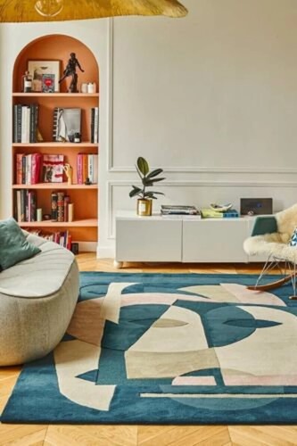 Tapis laine touffeté - tapis, en