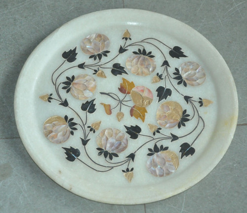 Plaque marbre blanc vintage - en,