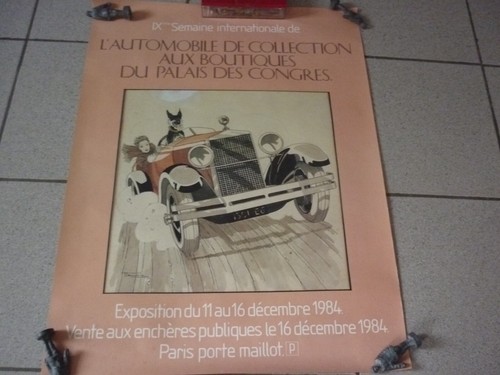 Ancienne affiche automobile - ,