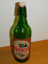 ancien vintage BOUTEILLE speciale BIERE de COLMAR albra 68 alsace bier BEER old