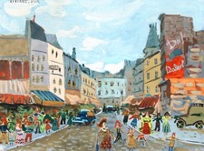 Viviane D'Or  - "Rue Lepic" - Artiste de Montmartre - Très joli & animé !