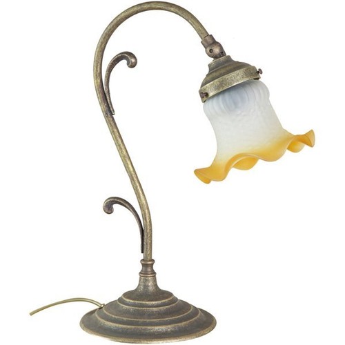 Lampe abat jour verre blanc - verre,