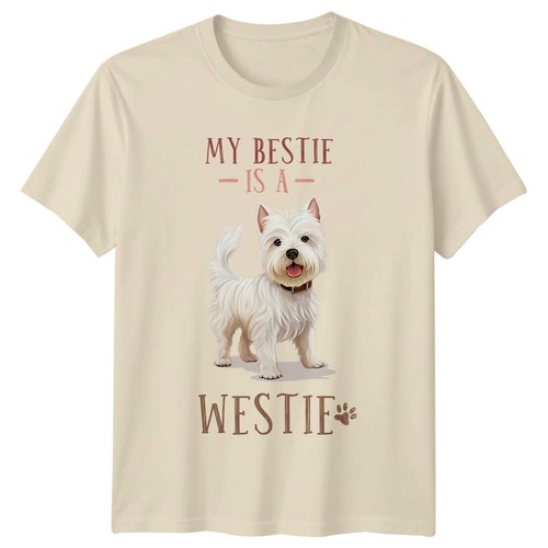 Shirt bestie a westie - my,
