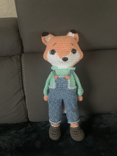 Peluche renard fait - peluche, crochet