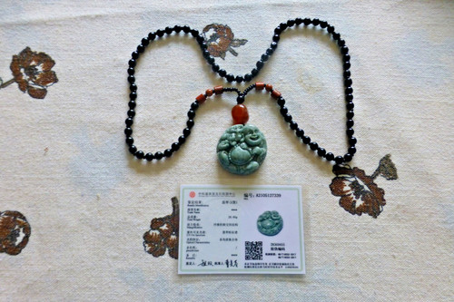 Superbe pendentif jade - pendentif, en