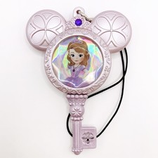Charm porte-clés brillant Princesse Sofia Disney Magic Castle rose Japon...