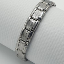 Bracelet Montre Extensible Texturé Acier Inoxydable Rechange 12mm/14,5cm Watch