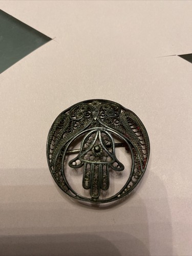 Ancienne broche main fatma - broche,
