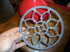 Ancien Dessous de Plat Aluminium Table Cuisine Vintage Déco Atelier Bistrot Bar