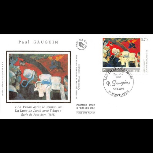 Fdc soie tableau - soie, paul