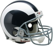 Casque De Football Mini NFL Los Angeles Rams VSR4 Throwback Riddell 1965-72