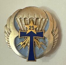 Insigne PARA Guerre Algérie AFN 25ème Division Parachutiste.   Époque 1956-1961.