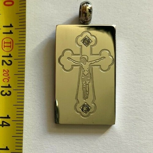 Pendentif plaque croix de - plaque,