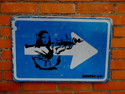 Banksy mona - banksy,
