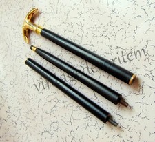 Canne noire en laiton de