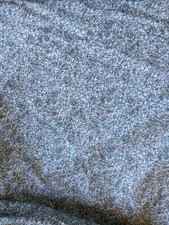 COUPE TISSU POPELINE DE COTON BLANC MOTIFS BLEU / NOIR