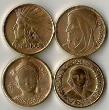 Paris 1931 4 Médailles Expo Coloniale.32 mm et 20 grammes chacune. Chouette Lot.