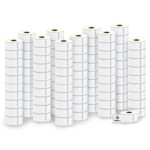 Lot 100 rouleaux etiquettes - lot,