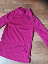 sous-pull polaire fille 8 ans - rose fuschia - Oxylane (décathlon)